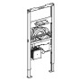 Geberit Duofix Element für Waschtisch, 112–130 cm, Geberit ONE Wandarmatur mit UP-Funktionsbox - Detailansicht