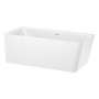 Baignoire d'angle Roca Ona 160 x 70 cm, encastrée à gauche avec tablier en L