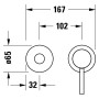Duravit Circle Einhebel-Waschtischmischer Unterputz