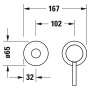 Duravit Circle Einhebel-Waschtischmischer Unterputz - Detailansicht