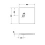 Receveur de douche Duravit Sustano 90 x 90 cm - photo produit