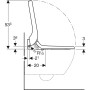 Geberit AquaClean Tuma Comfort WC-Aufsatz Spezialanfertigung - technische Ansicht
