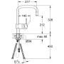 Rubinetto monocomando per lavello GROHE Minta, DN 15 - vista dettagliata