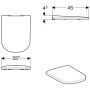 Geberit Smyle WC-Sitz, Wrap over mit Absenkautomatik - Detailansicht