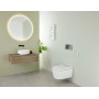 Geberit ONE Waschtischarmatur rundes Design, Wandmontage, für UP-Funktionsbox - technische Ansicht