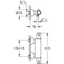 GROHE Grohtherm Special Thermostat-Brausebatterie - Detailansicht