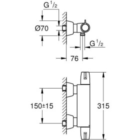 Miscelatore termostatico per doccia GROHE Grohtherm Special