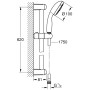 GROHE Tempesta 100 Brausestangenset mit 4 Strahlarten - Detailansicht