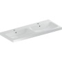 Geberit iCon Light Doppelwaschtisch 120 cm mit 2 Hahnlöchern, ohne Überlauf