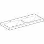 Geberit iCon Light Doppelwaschtisch 120 cm mit 2 Hahnlöchern, ohne Überlauf - Detailansicht