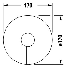Miscelatore doccia incasso monocomando Duravit Circle