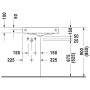 Duravit Architec Eck-Waschtisch 63,5 cm - technische Ansicht