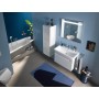 Duravit No. 1 Möbelwaschtisch 100 cm, mit 1 Hahnloch und Überlauf - technische Ansicht