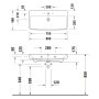Duravit No. 1 Möbelwaschtisch 100 cm, mit 1 Hahnloch und Überlauf