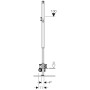Geberit Duofix Element für Dusche 130 cm mit Wandablauf, Wandarmatur AP d40 - technische Ansicht