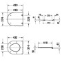 Duravit D-Code WC-Sitz, ohne Absenkautomatik - Produktansicht