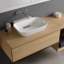 Geberit ONE Aufsatzwaschtisch Schalenform, ohne Hahnloch, ohne Überlauf, Abgang horizontal - Detailansicht