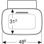 Geberit ONE Aufsatzwaschtisch Schalenform, ohne Hahnloch, ohne Überlauf, Abgang horizontal - Produktansicht