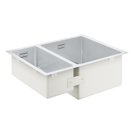 GROHE K700 Edelstahlspüle 59,5 x 45 cm mit 1,5 Becken, für Einbau rechts