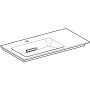 Geberit ONE Möbelwaschtisch 90 cm, Abgang horizontal, 1 Hahnloch, ohne Überlauf, Ablage rechts - Detailansicht