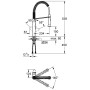 Rubinetto monocomando per lavello GROHE K7 - vista dettagliata