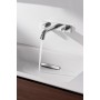 Geberit ONE Waschtischarmatur rundes Design, Wandmontage, Zweigriffmischer - Detailansicht