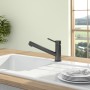 Robinet de cuisine Villeroy & Boch Como Window-Shower à levier unique, pour montage devant fenêtre - vue technique