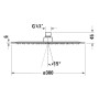 Duravit Kopfbrause 1jet Ø 30 cm - Detailansicht