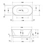 Duravit DuraSenja Badewanne 150 x 75 cm