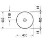 Duravit Architec Einbauwaschtisch 40 cm - Detailansicht