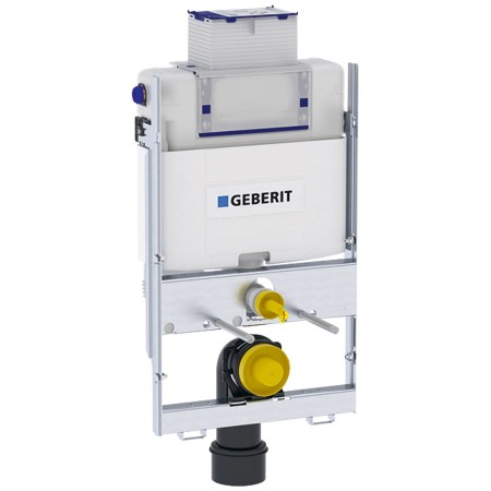 Geberit GIS Element Wand-WC 87 cm mit Omega UP-Spülkasten 12 cm, für Betätigung von oben oder von vorne