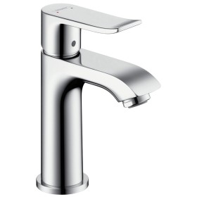 Mitigeur de lavabo monocommande hansgrohe Metris 100 avec bonde de lavabo