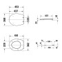 Duravit Universal WC-Sitz oval mit Absenkautomatik - Produktansicht