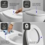 Duravit Universal WC-Sitz oval mit Absenkautomatik - technische Ansicht