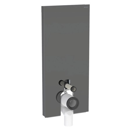 Module sanitaire Geberit Monolith Plus pour WC sur pied, 114 cm, façade en verre
