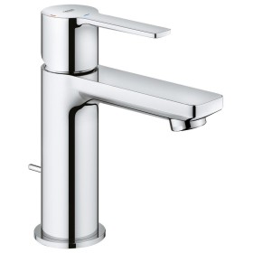 GROHE Lineare Neu Einhand-Waschtischbatterie XS-Size mit Zugstangen-Ablaufgarnitur, SilkMove