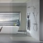 Sistema doccia Duravit C.1 con miscelatore monocomando - vista dettagliata