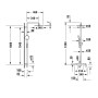 Sistema doccia Duravit C.1 con miscelatore monocomando