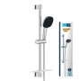 Ensemble de barre de douche GROHE Vitalio Comfort 110 de 60 cm avec 2 types de jets, étagère de douche