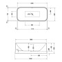 Vasca da bagno Duravit DuraFoga 180 x 80 cm