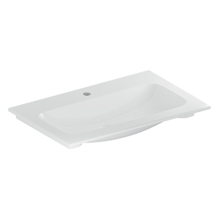 Geberit iCon Möbelwaschtisch 75 cm mit Hahnloch mittig, ohne Überlauf