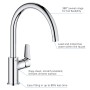 Rubinetto monocomando per lavello GROHE StartEdge con bocca alta 1/2" - vista tecnica