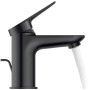 Rubinetto monocomando per lavabo Duravit Wave S con scarico a stelo - vista tecnica
