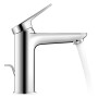 Duravit Wave Einhebel-Waschtischarmatur M MinusFlow mit Zugstangen-Ablaufgarnitur - Produktansicht