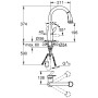 Rubinetto monocomando per lavello GROHE Parkfield - vista dettagliata