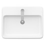 Duravit Qatego Aufsatzbecken 60 x 47 cm, 1 Hahnloch mit HygieneGlace - technische Ansicht