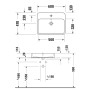 Duravit Qatego Aufsatzbecken 60 x 47 cm, 1 Hahnloch mit HygieneGlace - Produktansicht