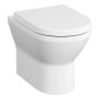 VitrA Integra Stand-WC VitrA Flush 2.0, back to wall, Tiefspüler ohne Spülrand - Detailansicht