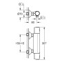 GROHE Precision Trend Thermostat-Brausebatterie 1/2" Aufputz - Produktansicht