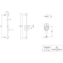 Villeroy & Boch Universal Showers Duschgarnitur mit drei Funktionen für Wandmontage - Detailansicht